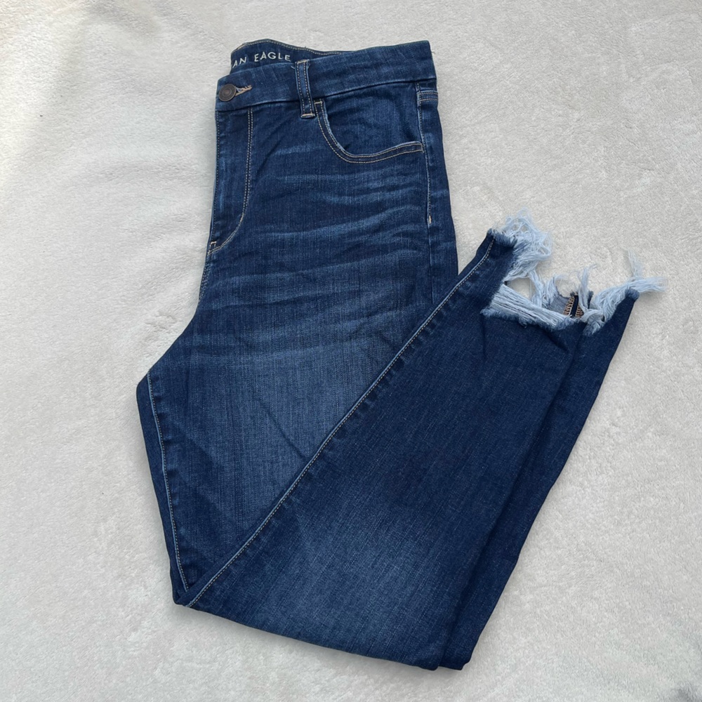 American Eagle curvy high rise jegging jeans crop